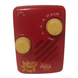 Mini Radio FM Verano Coca-Cola 2001 color rojo Coca Cola coleccionable vintage